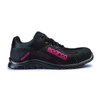 Pantofi protectie S1P, SPARCO Practice, negru cu rosu, marimea 42 Pantofi protectie S1P, SPARCO Practice, negru cu rosu, marimea 42