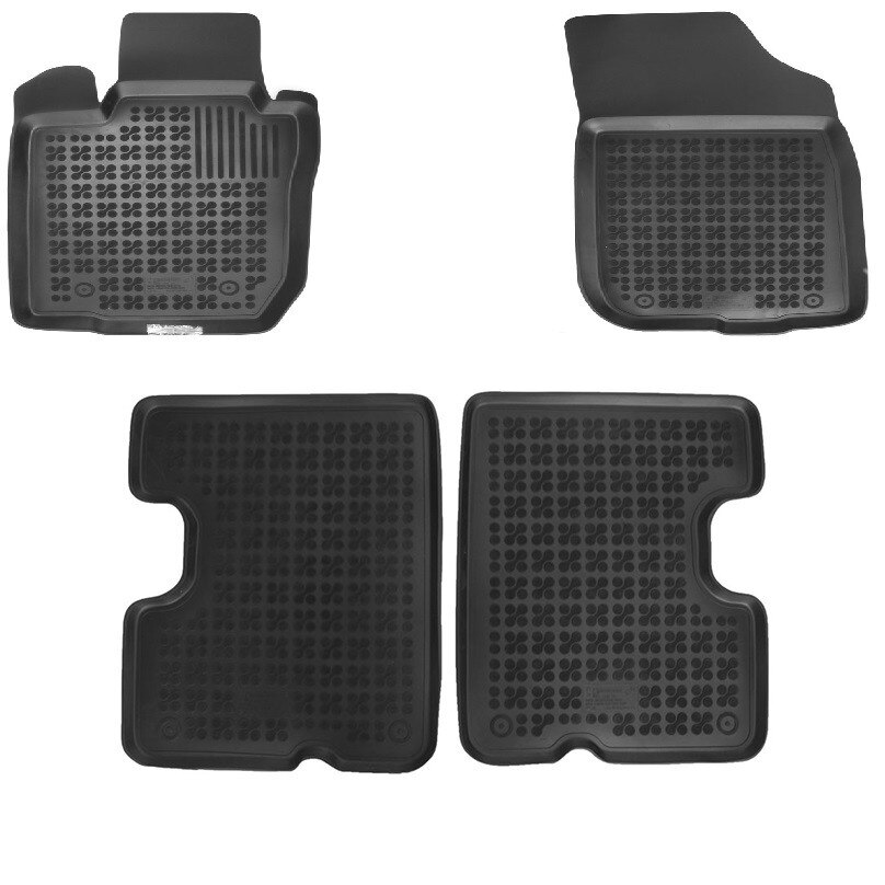 Set 4 covorase interior cauciuc stil tavita MAGSTAR LUX dedicate, compatibile cu Dacia Duster 2010-2017, Negru
