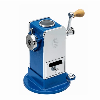 Ascutitoare cilindrica verticala de lux cu manivela El Casco M-430, Crom / Albastru Ascutitoare cilindrica verticala de lux cu manivela El Casco M-430, Crom / Albastru