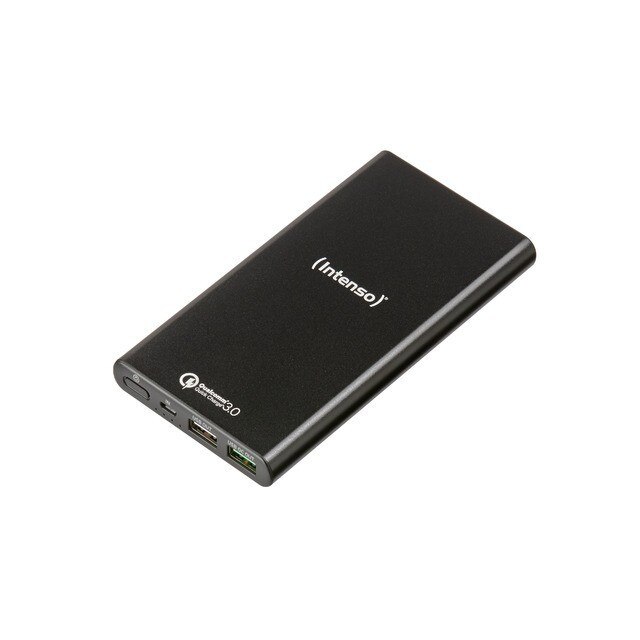 Acumulator extern Q10000, Quick Charge 3.0, 10000 mAh, 2 porturi USB, Negru