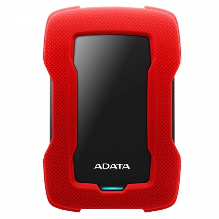 ADATA HD330 Durable Külső HDD, 2 TB, Ütésérzékelő, 2,5", USB 3.1, Piros