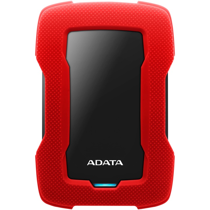 HDD Extern ADATA Durable HD330 2TB, Shock Sensor, 2.5", USB 3.2, Rosu