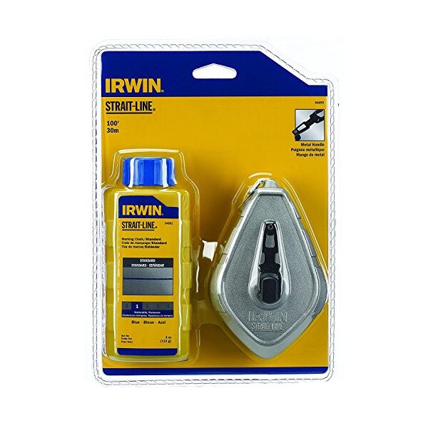 Set Irwin cu trasor Strait-Line din aluminiu si creta albastra de 113 g