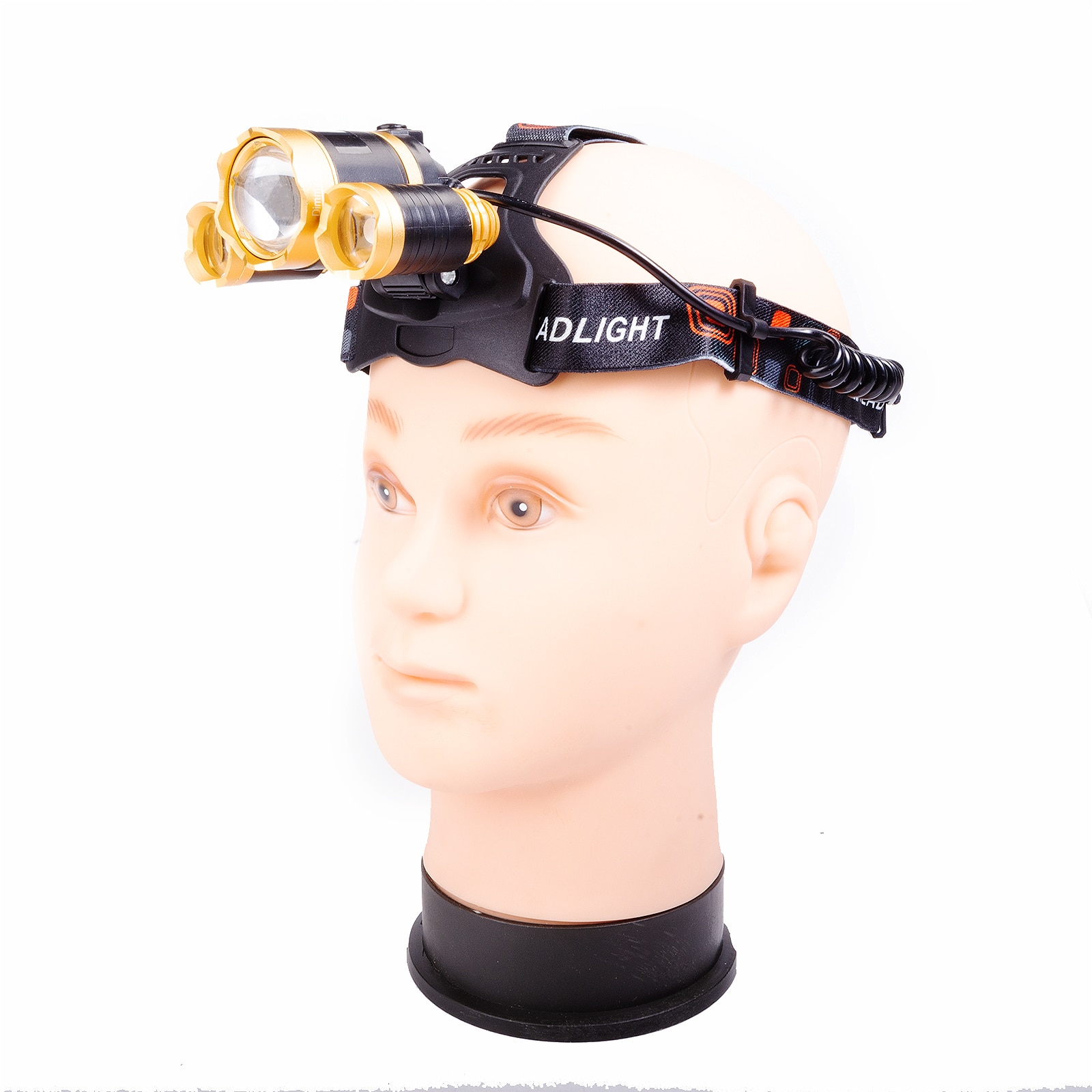Lanterna Frontala de Cap cu ZOOM ElectroAZ™, Aluminiu ,4 acumulatori ...