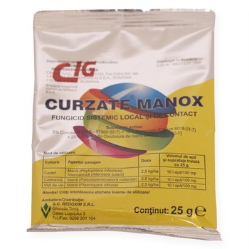 Fungicid Curzate Manox 25gr Fungicid Curzate Manox 25gr
