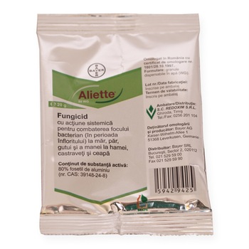 Fungicid Aliette 80WG 20gr Fungicid Aliette 80WG 20gr