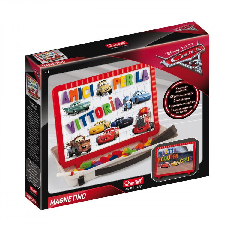 Set Quercetti Magnetino, Disney Cars 3, 65 piese