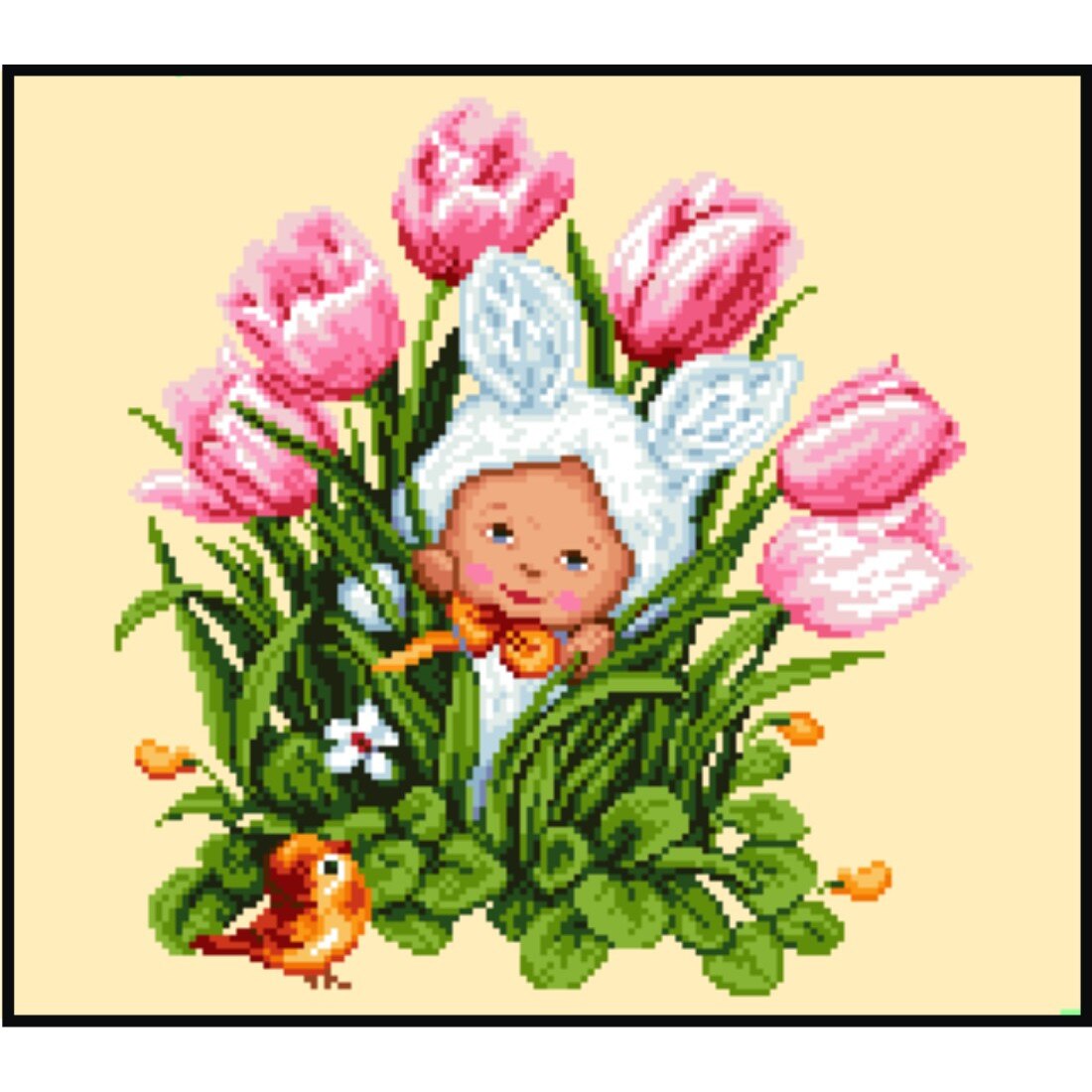 Kit goblen cu diagrama color - Poveste in tara lalelelor