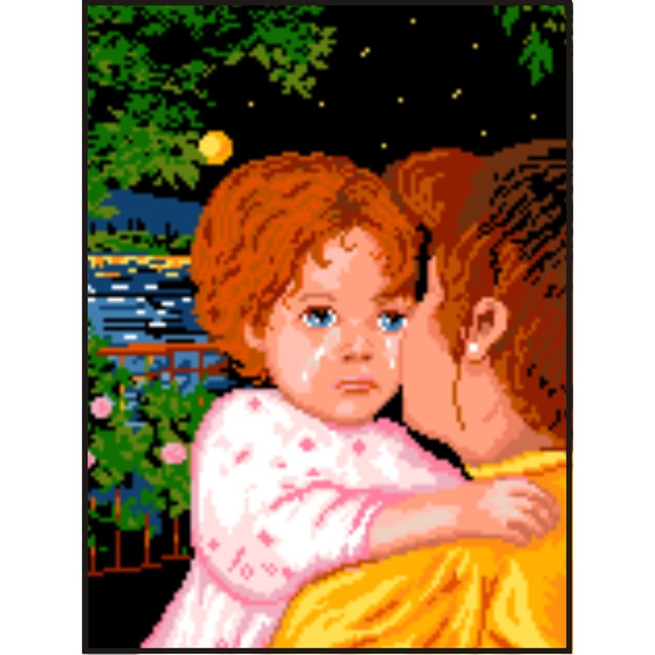 Dupa cosmar - kit goblen cu diagrama alb-negru