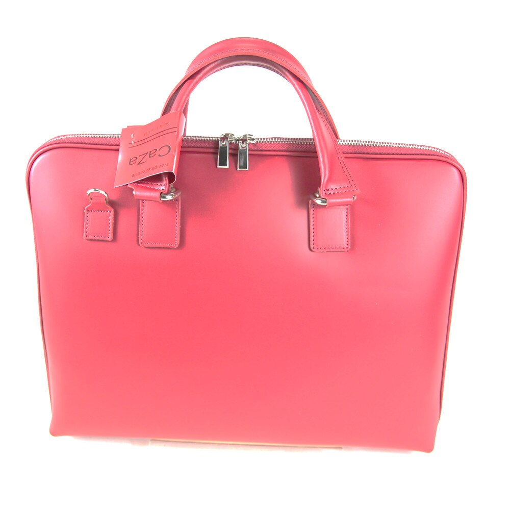 Geanta Piele Naturala Roza , Caza Pelletteria, rosu