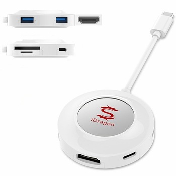 Adaptor HDMI iUni iDragon USB C Dock, compatibil cu Samsung Galaxy S8 Adaptor HDMI iUni iDragon USB C Dock, compatibil cu Samsung Galaxy S8