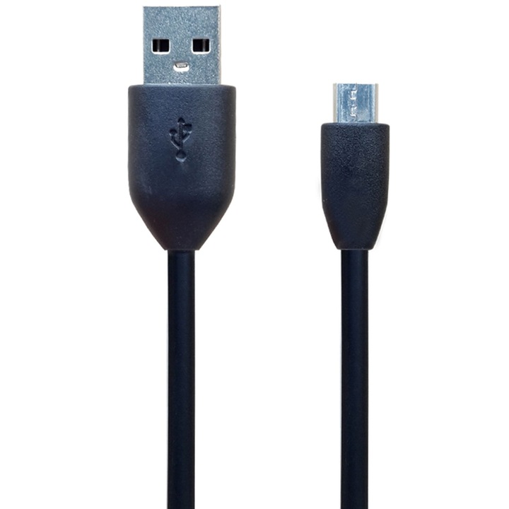 Adat-/töltőkábel Amplify AM6001/BK, USB 2.0, Micro USB, 1m