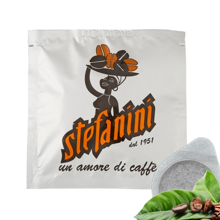Кафе на дози Stefanini dal 1951, Silver Quality, 7 g, х 150 бр в кашон, 40 % Arabica, 60 % Robusta