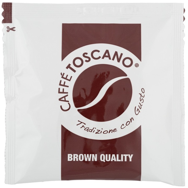 Кафе на дози Caffe' Toscano, Brown Quality, 7 g, 150 бр в кашон