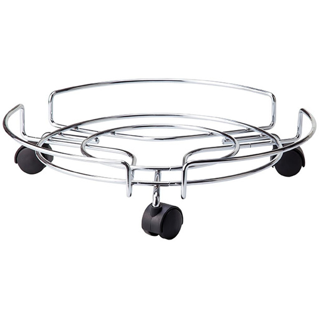 Suport universal Tekno-Tel , cromat, prevazut cu roti, dimensiune 33x33x9cm