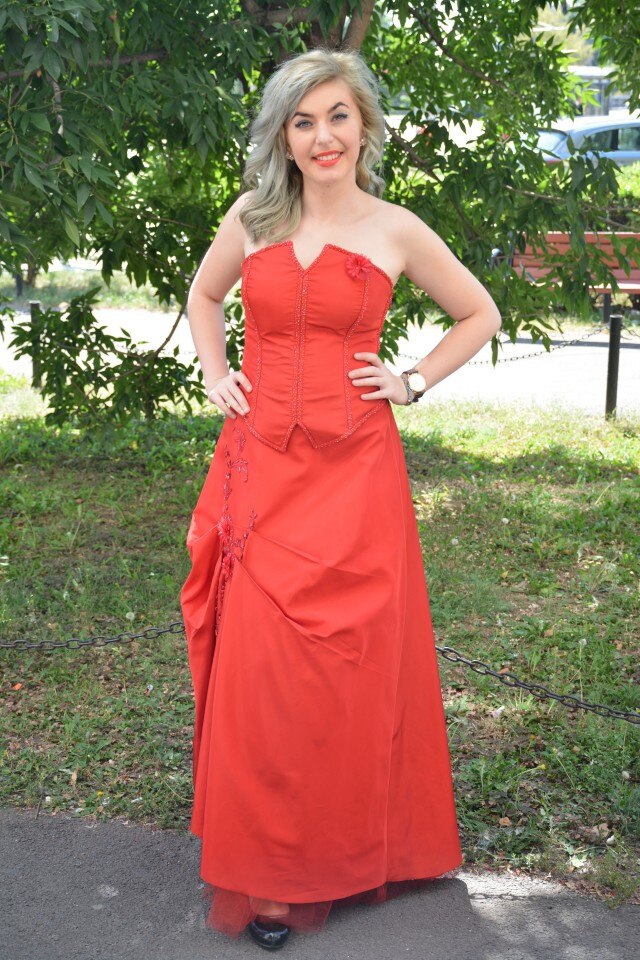 Rochii rafinate, cu bustul inbracat in dantela,D&J Exclusive, Rosu