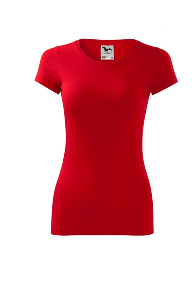 Tricou dama ,Glance,bumbac,rosu, XL