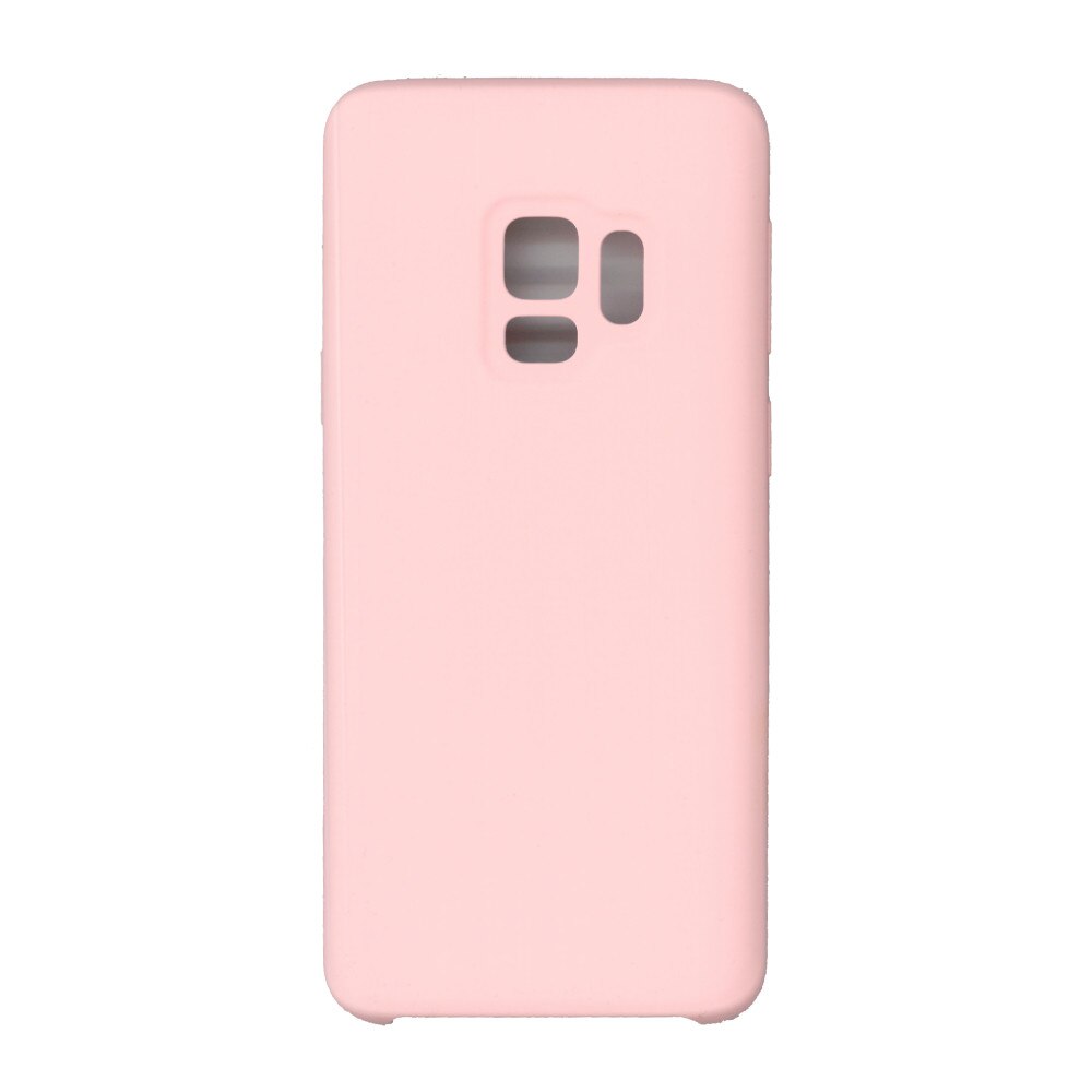 Husa din silicon mat cu interior de microfibra, EuroCell, pentru Samsung Galaxy S9 , roz