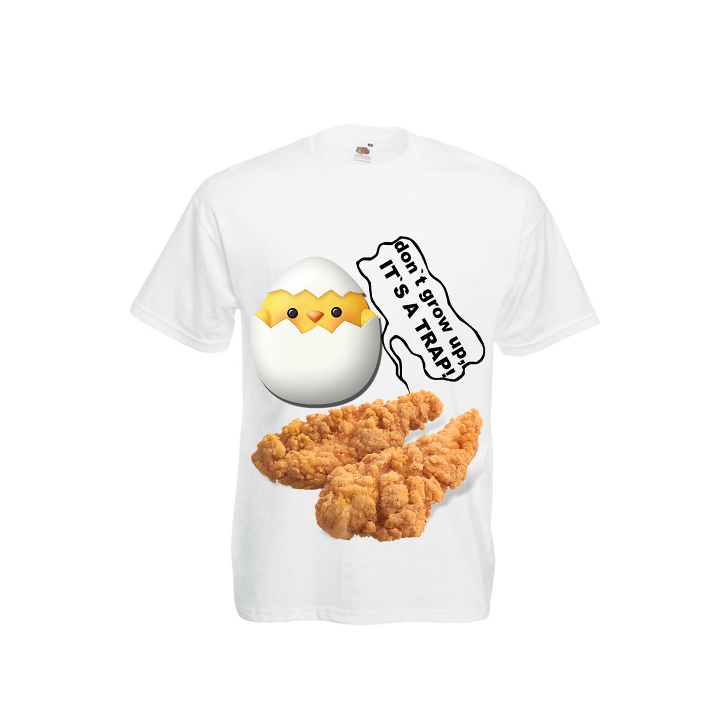 Tricou personalizat Fruit of the Loom Trap alb M