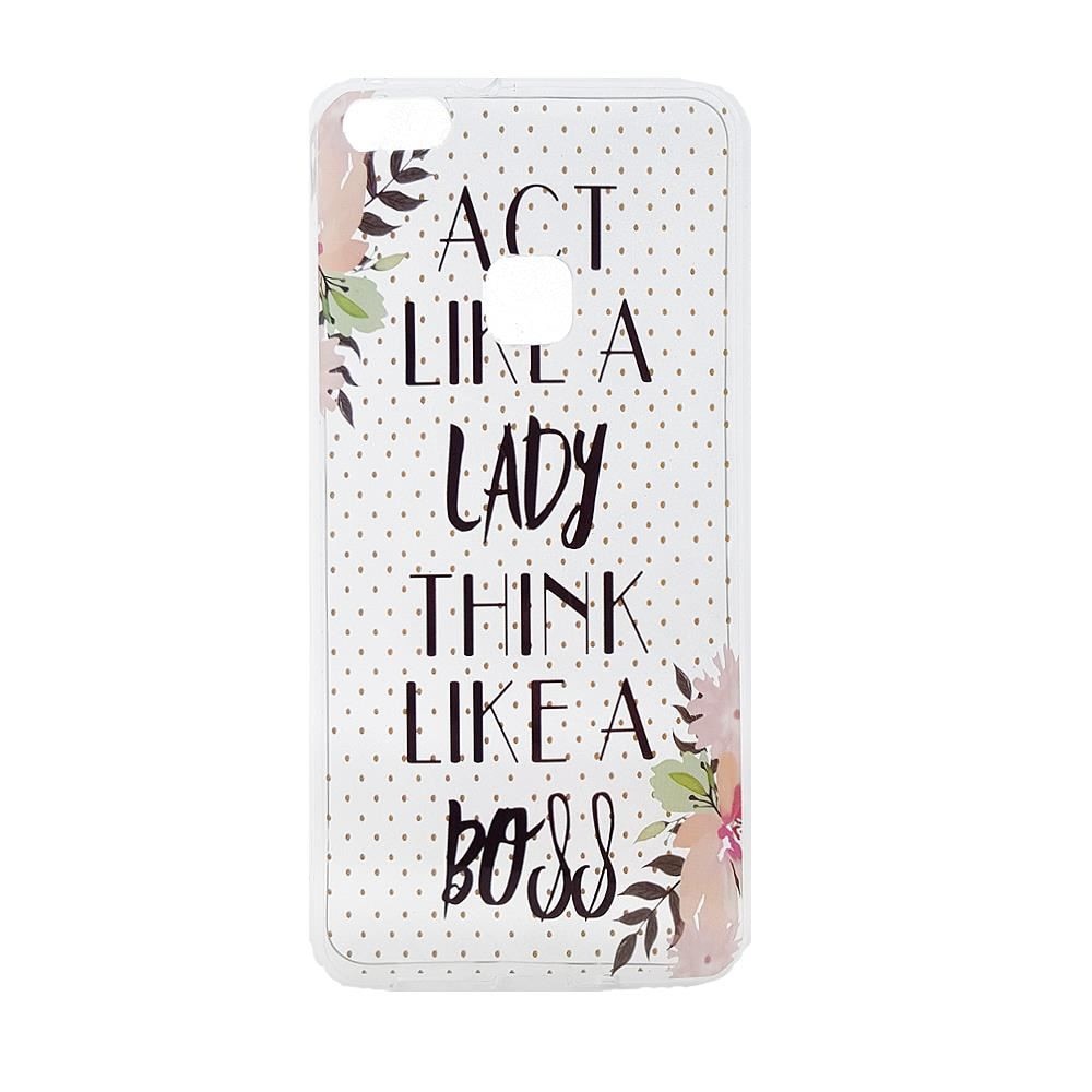 Husa Huawei P10 Lite Color Mesaj - Act Like a Lady