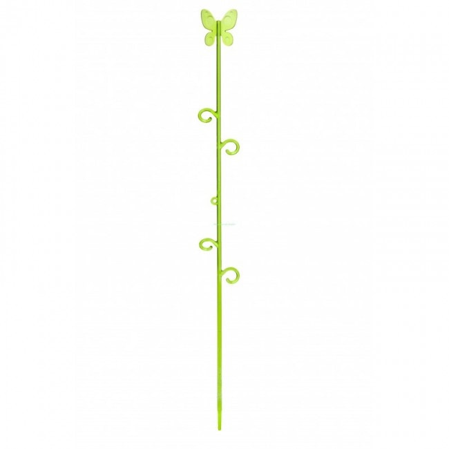 Suport din plastic transparent cu urechiuse pentru prinderea si sustinerea tijelor orhideelor Phalaenopsis, Cymbidium, Miltoniopsis, Cattleya sau Dendrobium Butterfly Lime