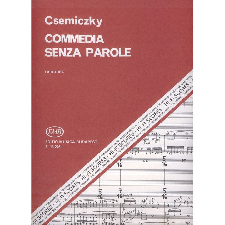 Csemiczky Miklós: Commedia senza parole playing score
