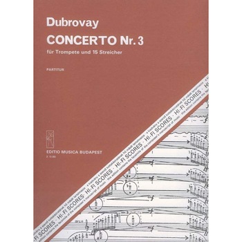 Dubrovay László: Concerto No. 3 for trumpet and 15 strings playing score Dubrovay László: Concerto No. 3 for trumpet and 15 strings playing score