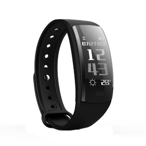 Bratara Fitness NewTech QS90 OLED, rezistenta la apa, Monitorizare puls, Notificari Apeluri/SMS/Whatsapp/Facebook