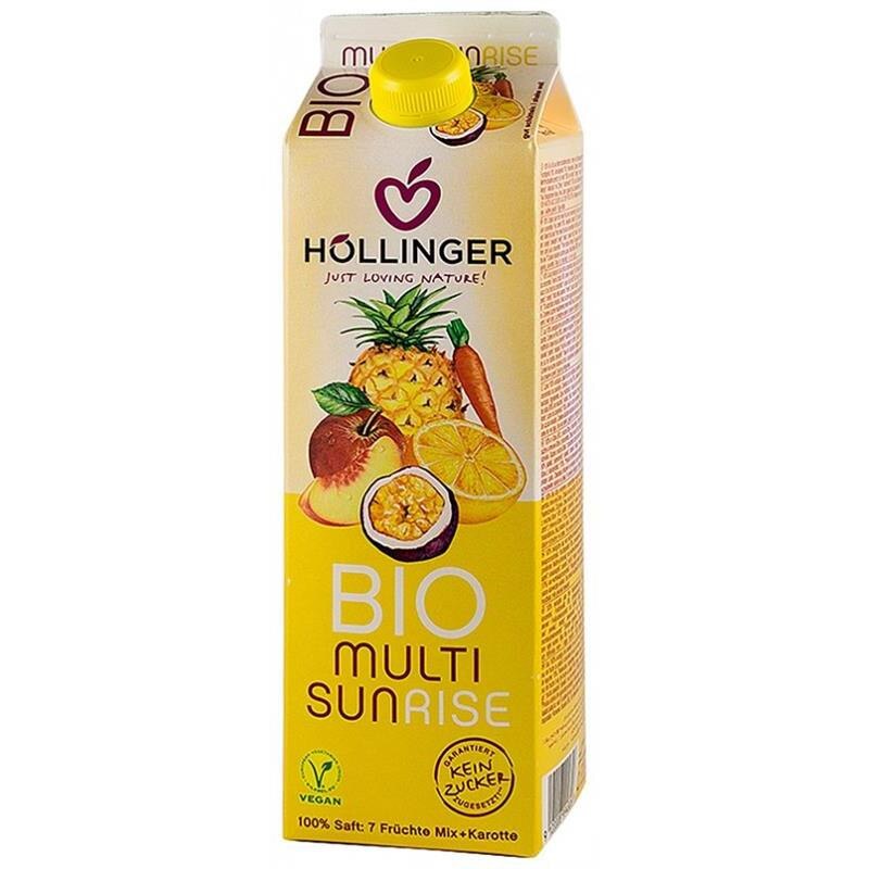 Multi Sunrise Suc Bio din Amestec de Fructe Hollinger 1L