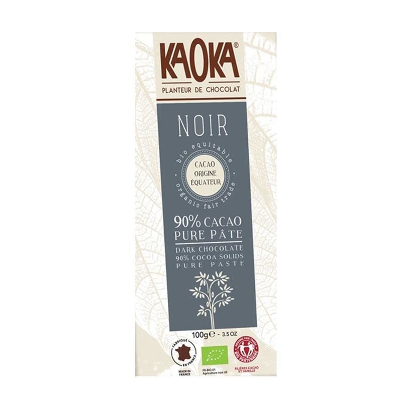 Ciocolata Neagra 90% Ecuador Bio 100gr Kaoka