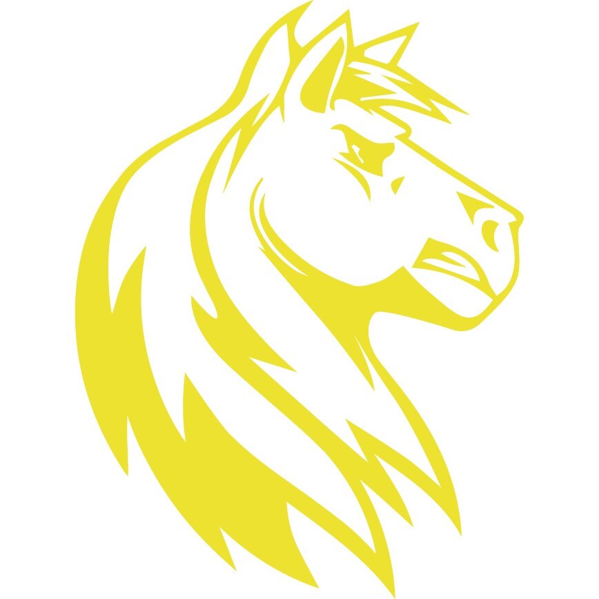 Sticker auto - Armasarul salbatic - Lemon - 15x20 cm