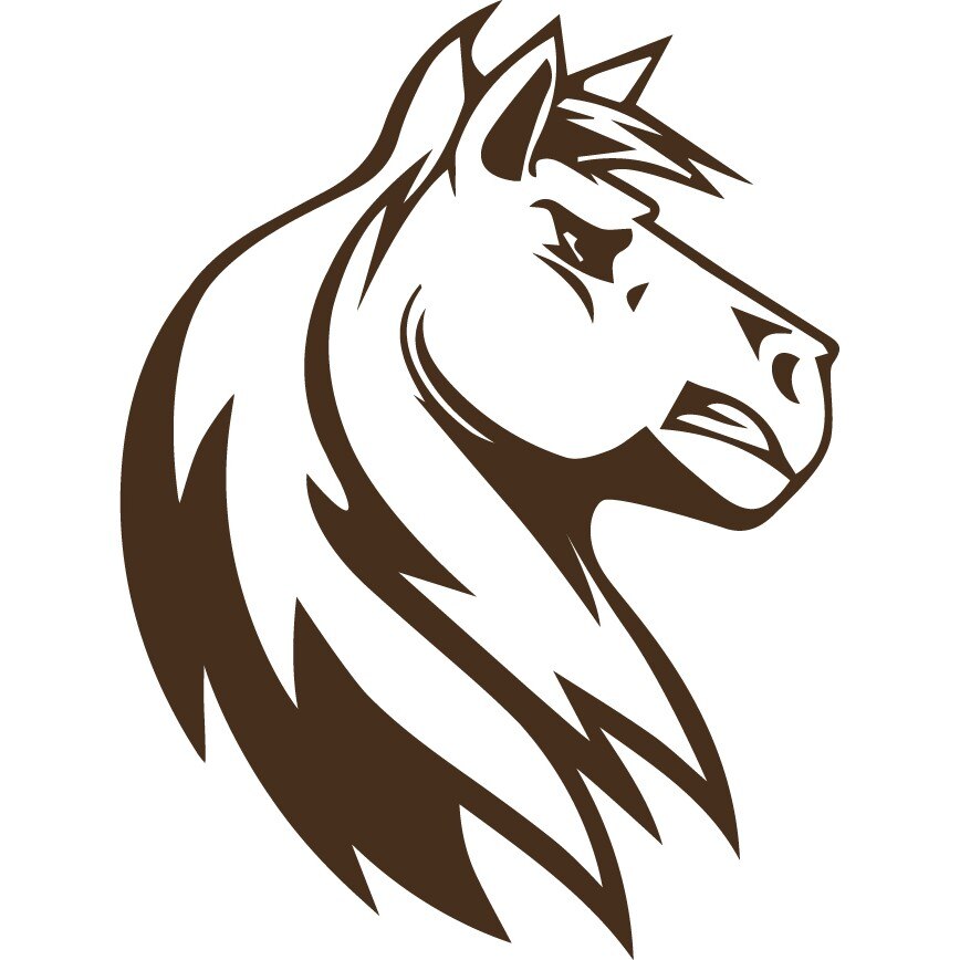 Sticker auto - Armasarul salbatic - Choco - 15x20 cm