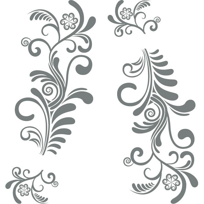 Sticker auto - Feriga (pachet) - Gri Metal - 2buc 109x52 cm