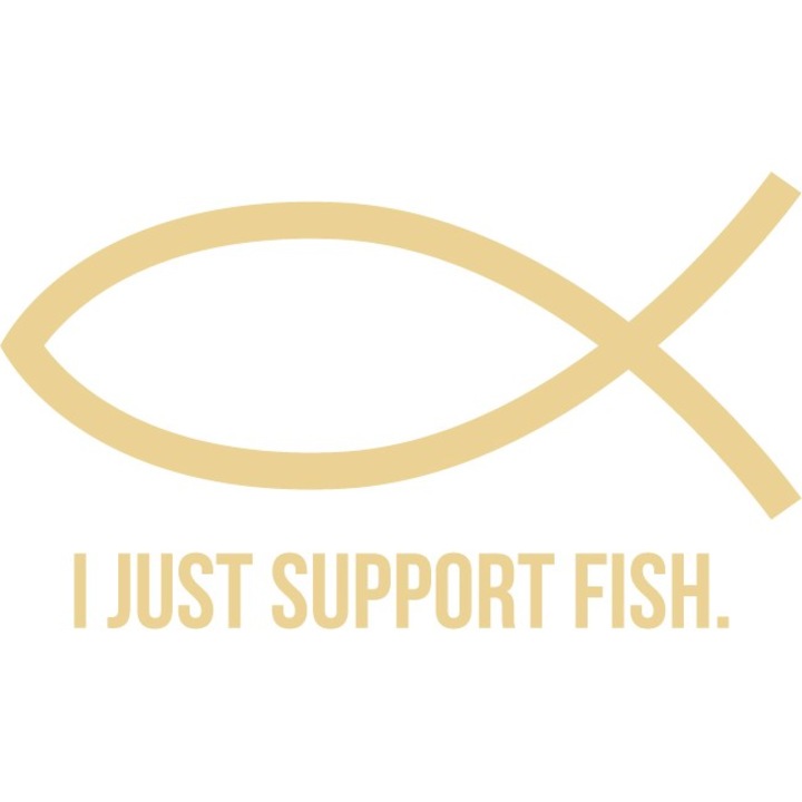 Autómatrica, I Just Support Fish, Bézs, 25x14 cm
