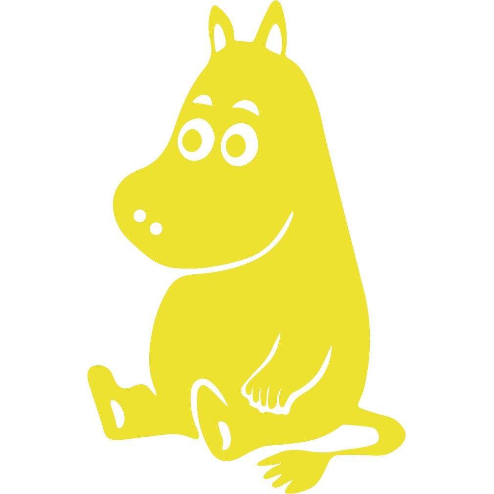 Sticker auto - Hipopotam - Lemon - 13x20 cm