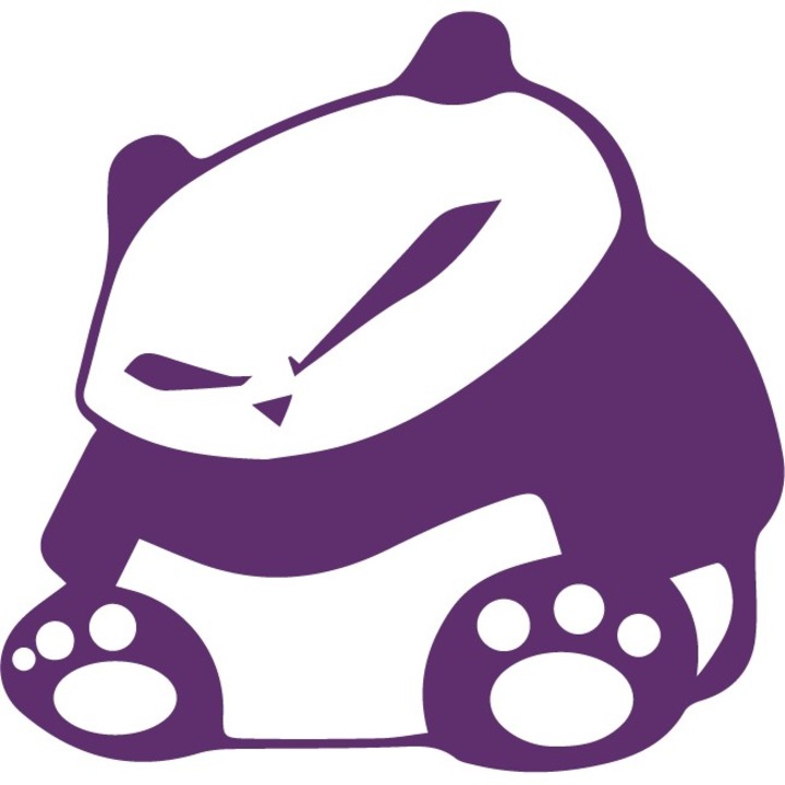 Autómatrica - Panda Medve - Indigó - 25x25 cm