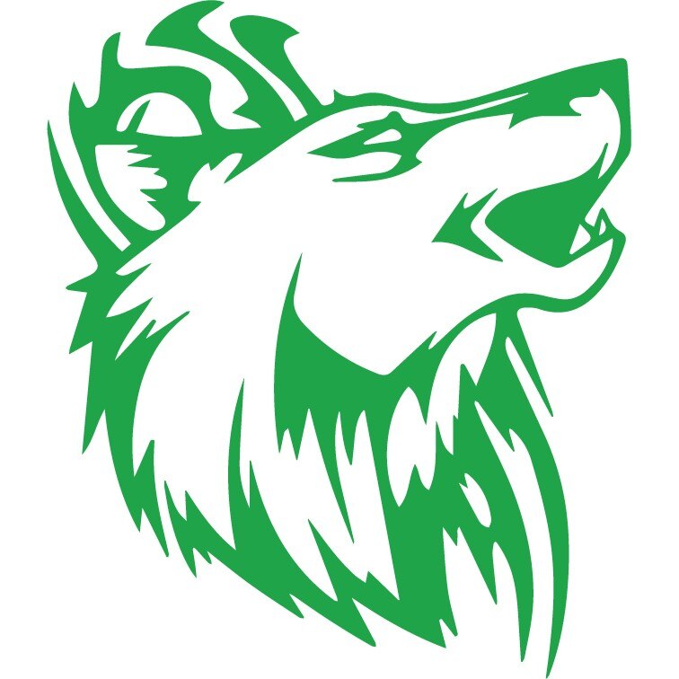 Sticker auto - Lup - Verde - 17x20 cm