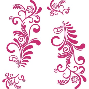 Sticker auto - Feriga (pachet) - Magenta - 2buc 109x52 cm Sticker auto - Feriga (pachet) - Magenta - 2buc 109x52 cm