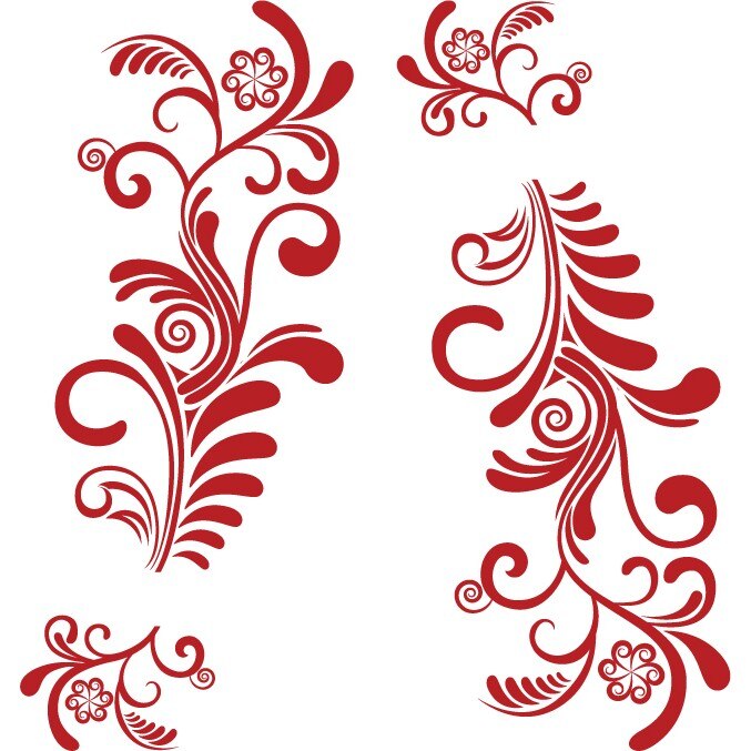 Sticker auto - Feriga (pachet) - Rosu Cardinal - 2buc 109x52 cm