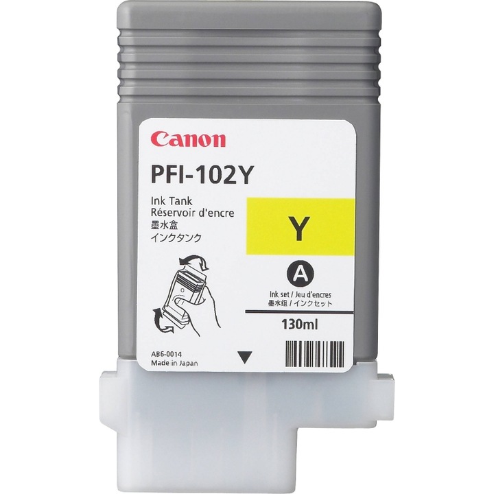 Cartus Canon PFI102Y, Galben
