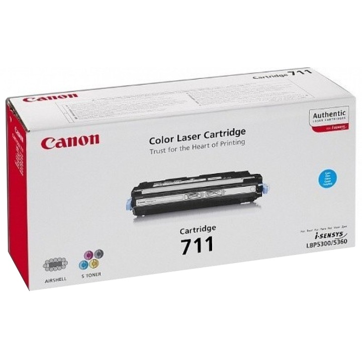Тонер Canon CRG711C, Cyan