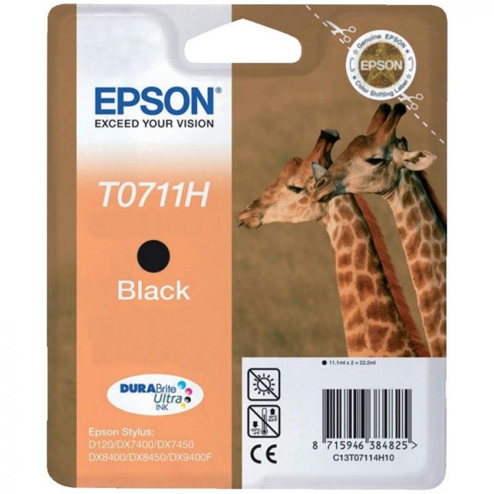 EPSON C13T07114H10 tintapatron, Fekete