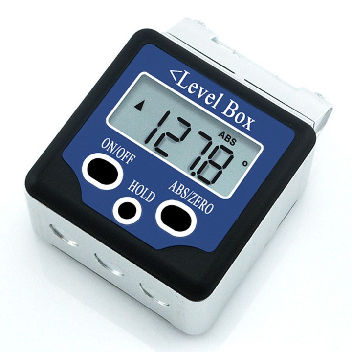Дигитален инклинометър eTop с нивелир, осигуряващ широк обхват на измерване ± 180 ° (0 ~ 360 °)
