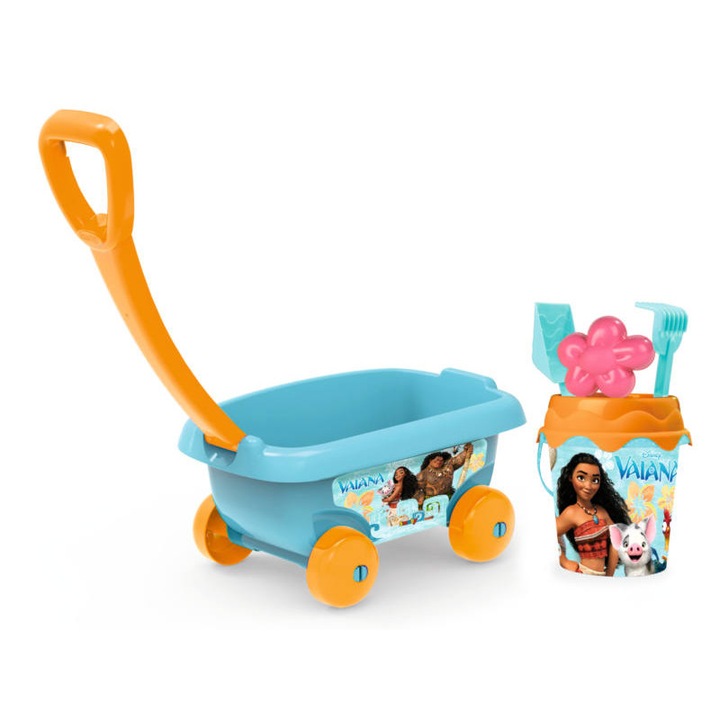 Smoby Homokozó szett kiskocsival - Vaiana (7600867007)