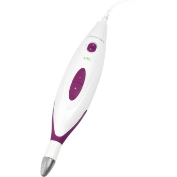 Dispozitiv de manichiura si pedichiura Medisana MP815 85153, 2 viteze , 2 directii, 7 capete , Alb/Mov Dispozitiv de manichiura si pedichiura Medisana MP815 85153, 2 viteze , 2 directii, 7 capete , Alb/Mov