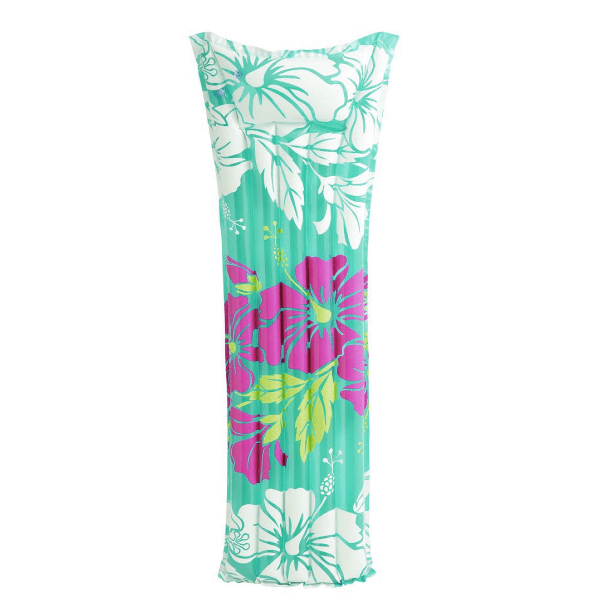 Saltea gonflabila cu ilustratii florale Intex, 183x69 cm, Multicolor