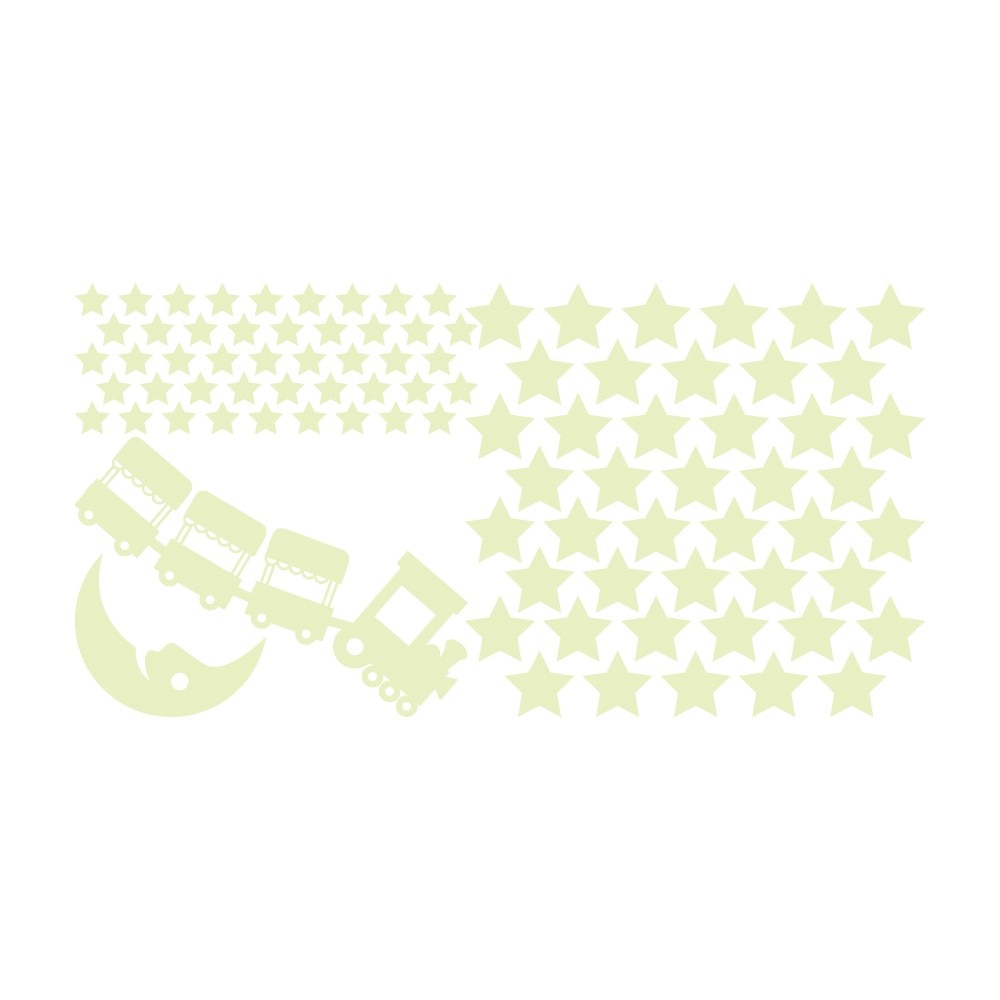 Sticker Fosforescent - Trenulet (pachet)