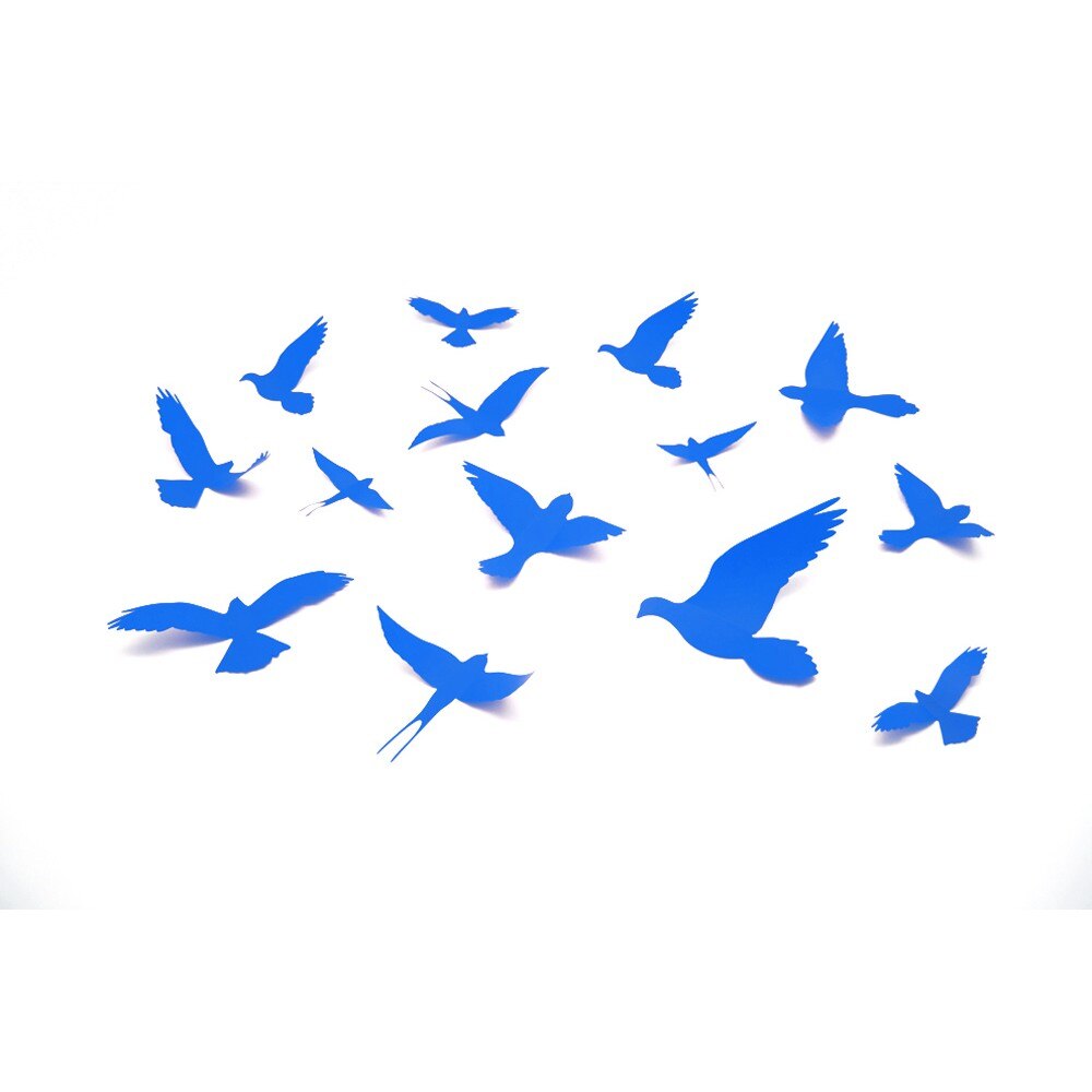 Pasari - Stickere 3D - Albastru