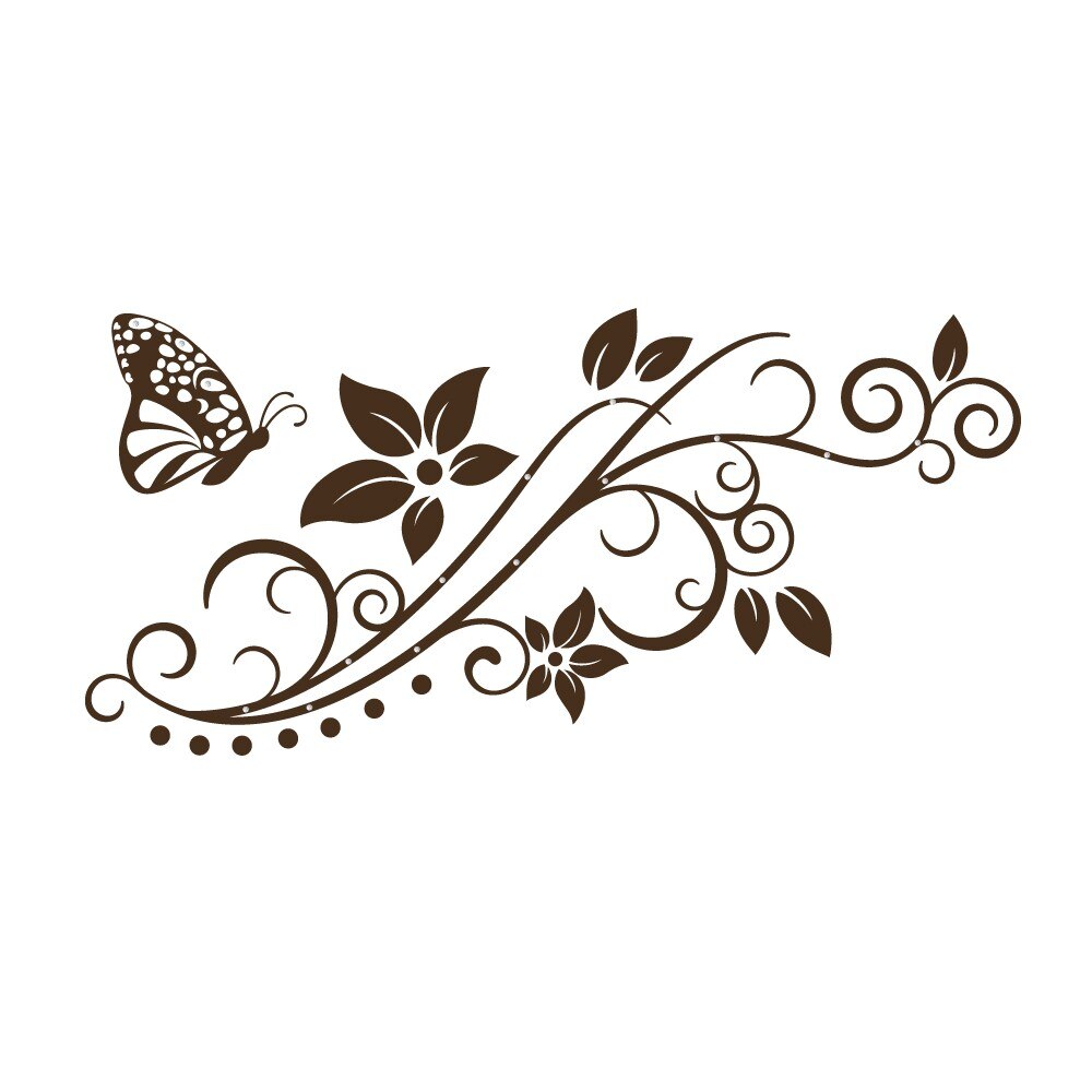 Primavara stralucitoare + Cristale - Sticker Decorativ - Choco - 119x67 cm