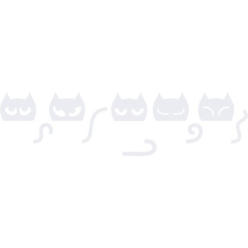 Stickere pentru priza - Pisicute - Alb polar - 5buc 70x18 cm Stickere pentru priza - Pisicute - Alb polar - 5buc 70x18 cm